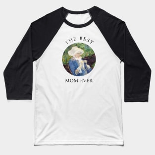 THE BEST KNITTING MOM EVER FINE ART VINTAGE STYLE MOTHER OLD TIMES Baseball T-Shirt